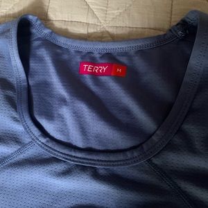Terry biking or running shirt M activewear